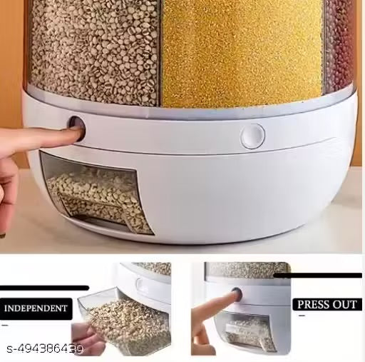6 Grid Rotating Food Dispenser