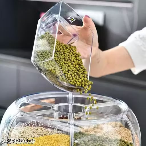 6 Grid Rotating Food Dispenser