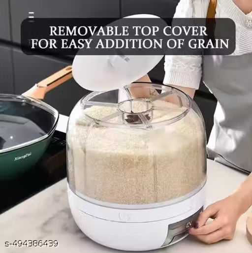 6 Grid Rotating Food Dispenser