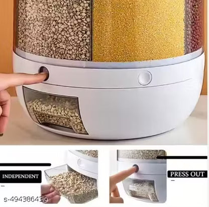 6 Grid Rotating Food Dispenser