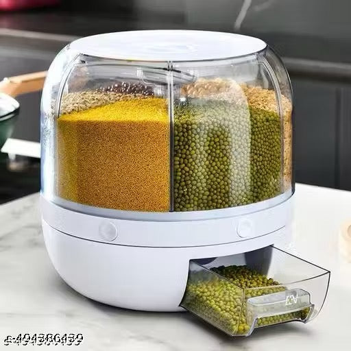 6 Grid Rotating Food Dispenser